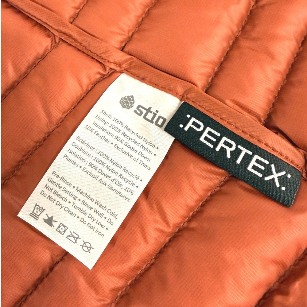 NEW Stio Pinion Down Vest Womens Small Puffer Orange/Rust 800 FillPower HyperDRY - Picture 10 of 15